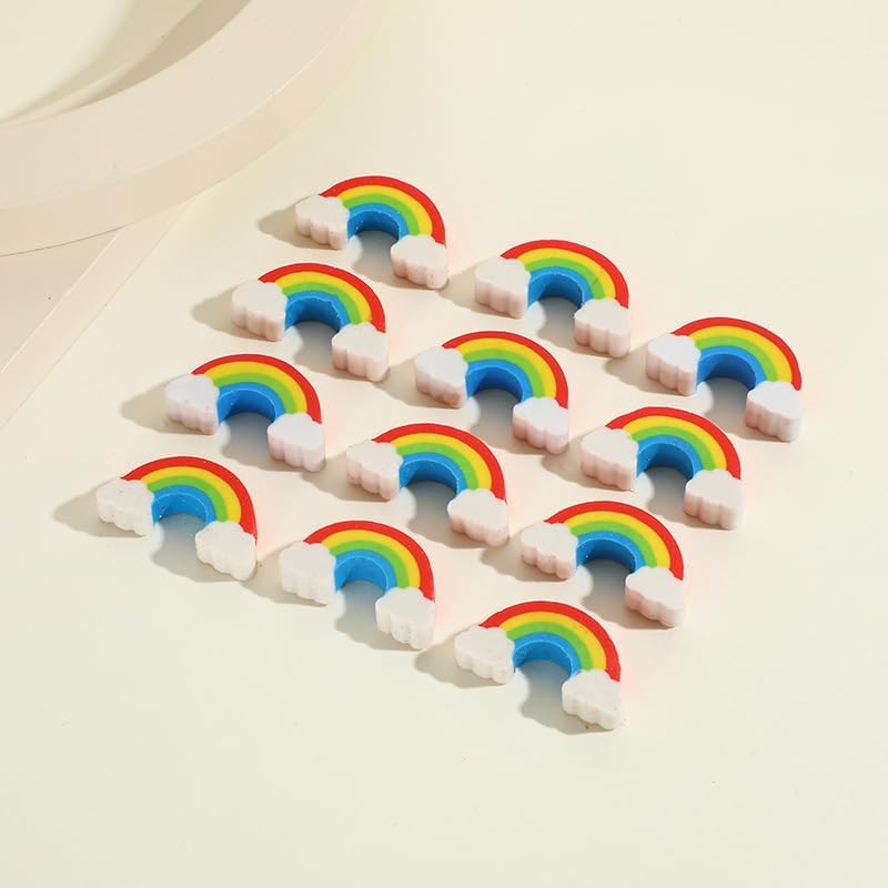 Kleeblatt Mini Rainbow Erasers for Kids Bulk, 100 PCS Cute Fun Desk Pets for Student Classroom, Treasure Box Prizes,Party Favors for Kids Goodie Bags, Back to School Gifts for Students - Image 5